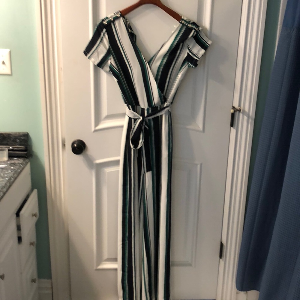 Striped jumpsuit